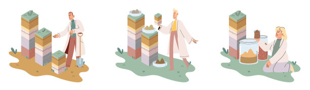 土壤分析和土壤污染或结构图片下载