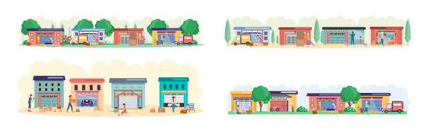 人们选择现代建筑来储存东西图片下载