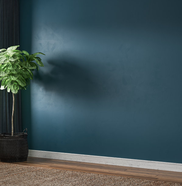 空的家庭内墙模型图片下载