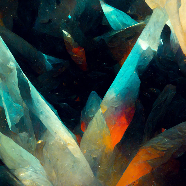深色明亮的彩色玻璃晶体背景图片下载