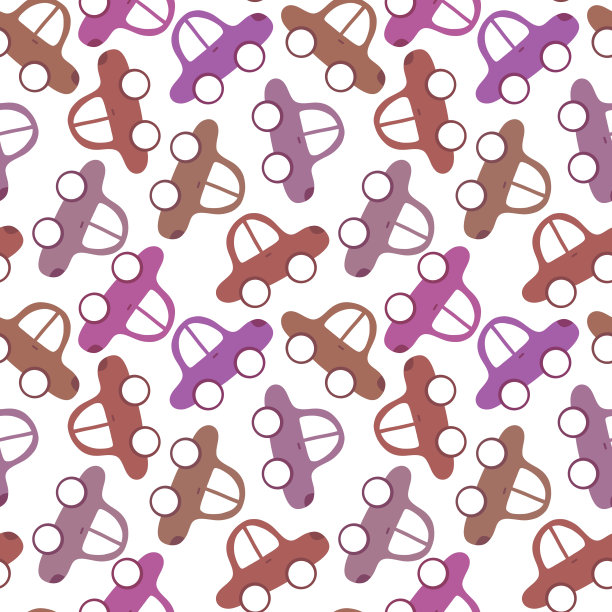 汽车玩具无缝图案的面料和纺织品及包装纺织品图片下载