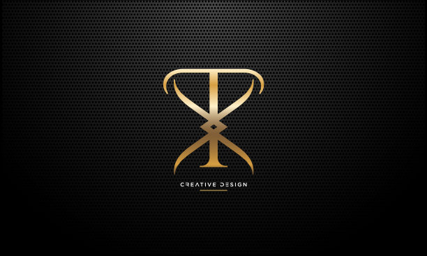 抽象豪华标志字母设计向量模板图片下载