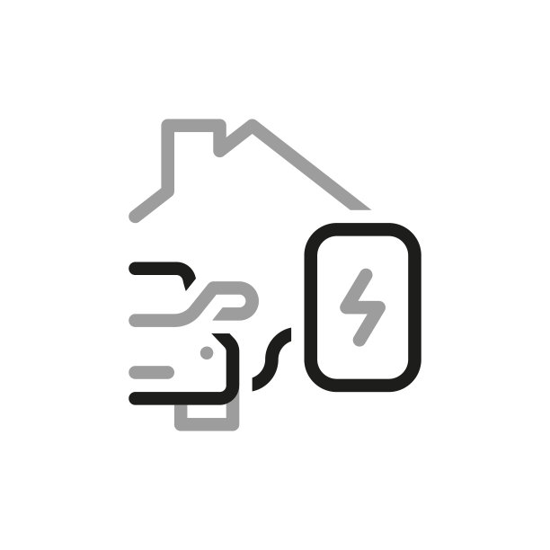 简单的汽车充电站相关矢量线图标。包含汽车在家充电等图标。矢量插图。图片下载