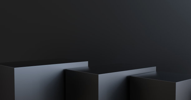 抽象的背景，黑色的立方体图片下载