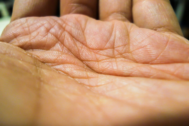 一个男人的手掌特写图片下载