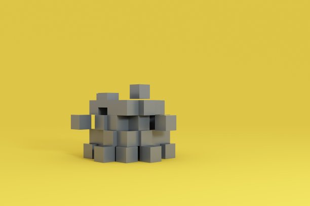 三维块立方体图片下载