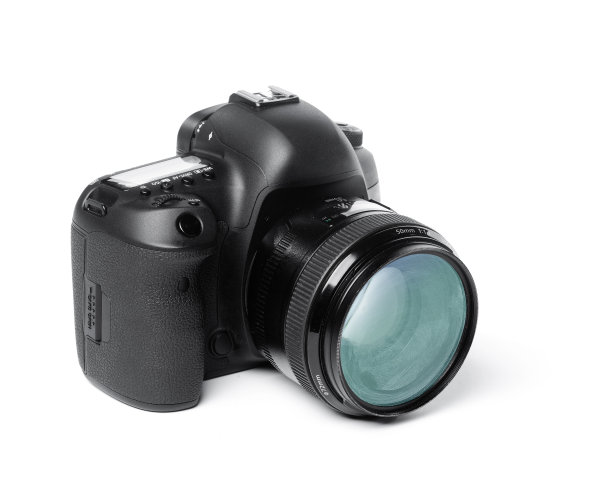 相机孤立在白色背景图片下载