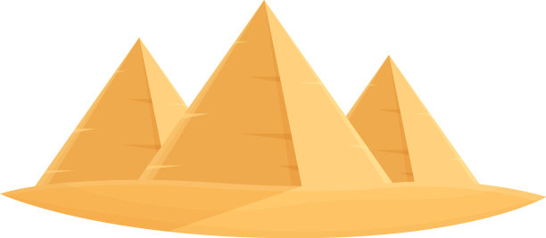 法老金字塔图标卡通开罗沙图片下载