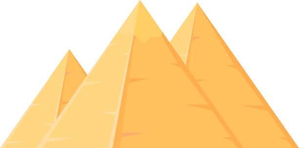 天空金字塔图标卡通古埃及图片下载