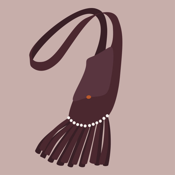 棕色波西米亚风包图片下载