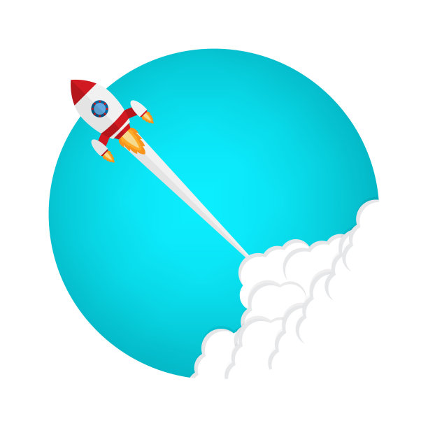 火箭插图及创业复制空间。-火箭图形还代表了勇气、进取、自信、信念、无畏、大胆、图片下载