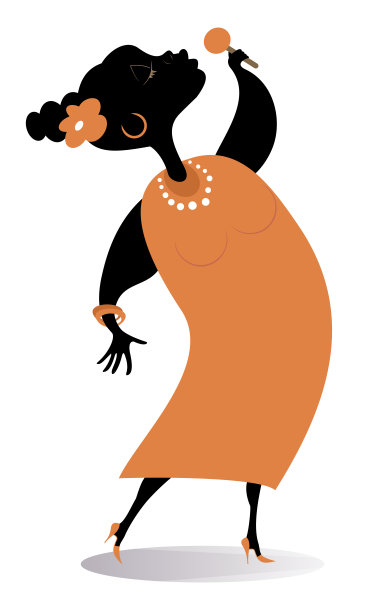 浪漫的非洲女歌手图片下载