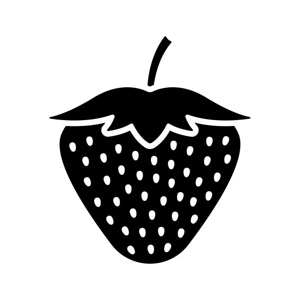 贝瑞图标。黑色的轮廓。正面的看法。矢量简单的平面图形插图。孤立的物体在白色背景上。隔离。图片下载