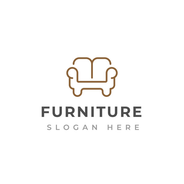 创意家具标志设计模板。沙发标志设计图片下载