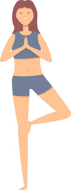 瑜伽放松姿势图标卡通外饮食图片下载