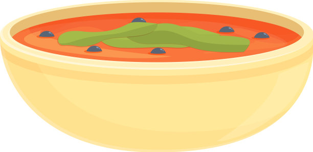 西班牙汤图标卡通西班牙食物图片下载