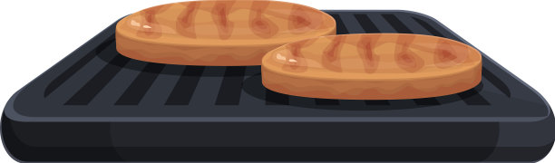 烤牛排图标卡通鸡烹饪图片下载