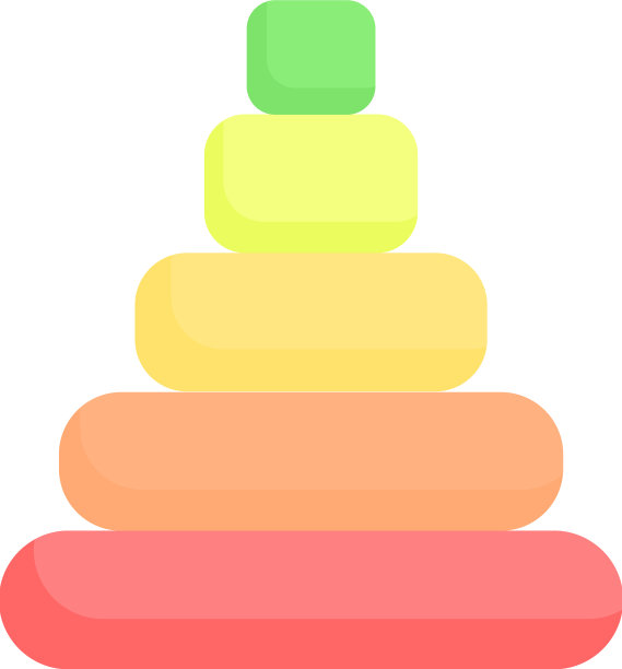 金字塔玩具图标卡通儿童商店图片下载