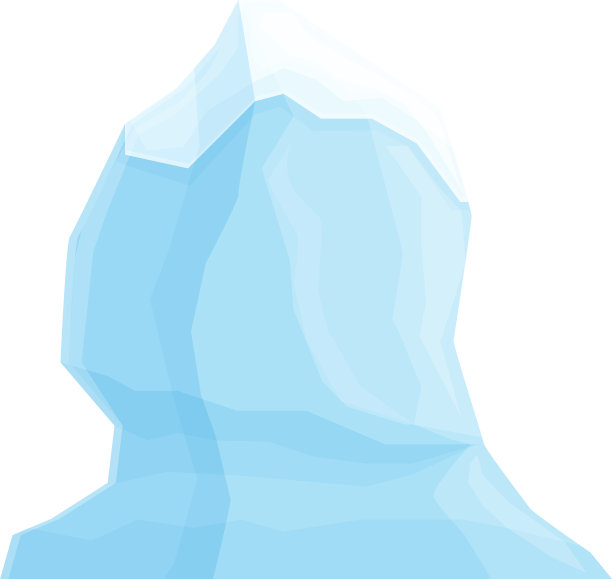 极地冰山图标卡通冰山图片下载