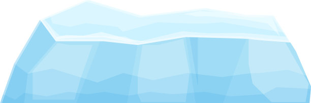 北极冰山图标卡通冰山图片下载