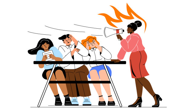 紧张的办公室环境图片下载