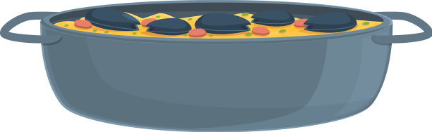 海鲜饭菜单图标卡通西班牙食物图片下载