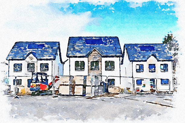 新的住房开发建设住房，增加农村地区的需求图片下载