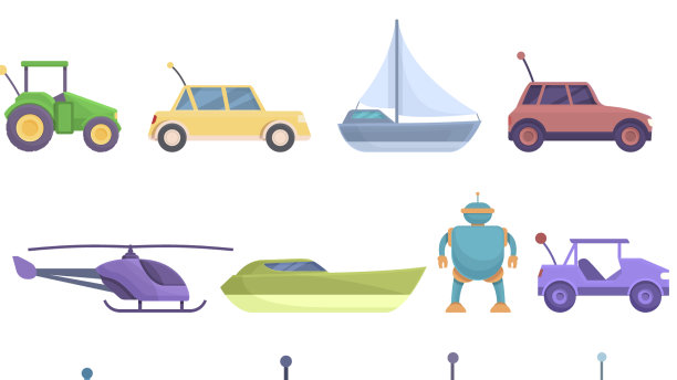 无线电控制玩具图标设置卡通rc图片下载