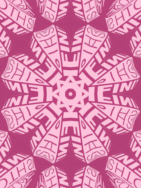 千变万化的抽象花卉图案。平面图形的风格。3d渲染数字插图背景图片下载