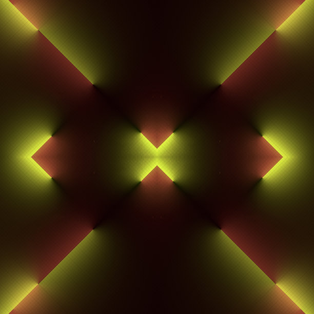 千变万化的发光霓虹灯条纹图案。3d渲染简约风格。数码插图图片下载