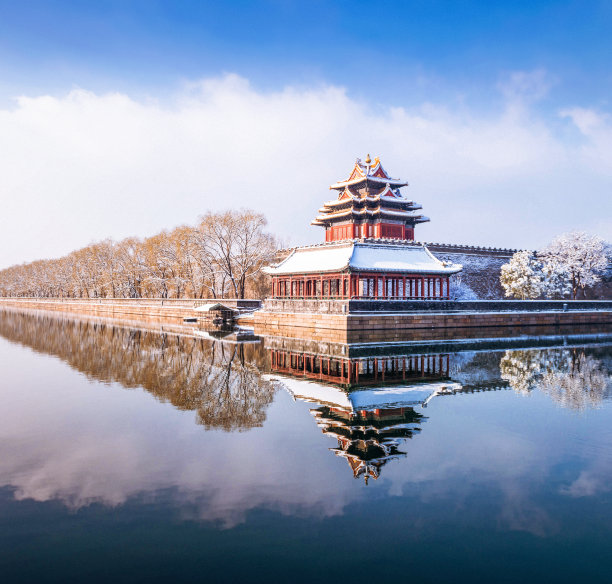 北京初春的雪图片下载