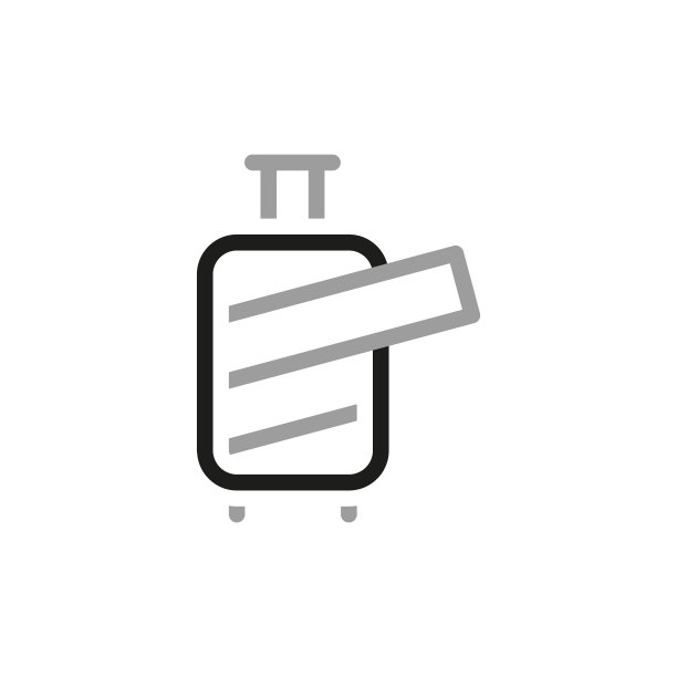 与财富有关的图标。行李包装保护膜图标。矢量插图。图片下载