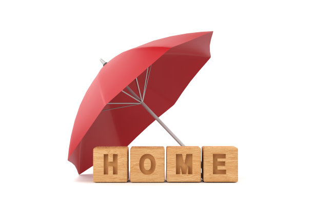 红伞保家为房屋保险概念图片下载