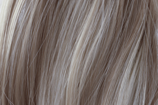 灰色卷发纹理特写。图片下载