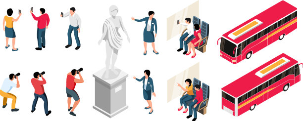 远足等距图标设置图片下载