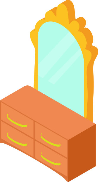 梳妆台图标等距经典图片下载