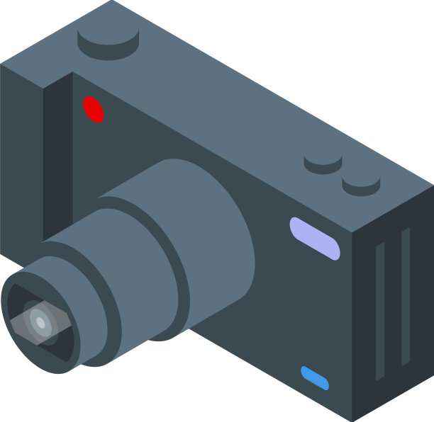 Vlogger摄像机图标等距直播流图片下载