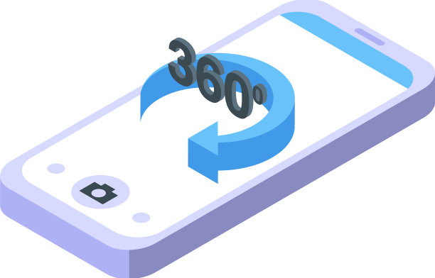 智能手机虚拟旅游图标等距图片下载