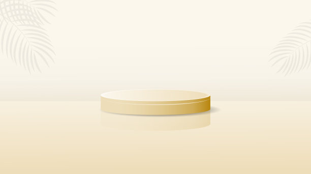 单金色领奖台设计与黄金背景图片下载