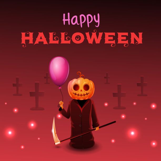 万圣节快乐。南瓜。矢量插图。图片下载