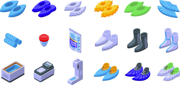 鞋套图标设置等距鞋类图片下载