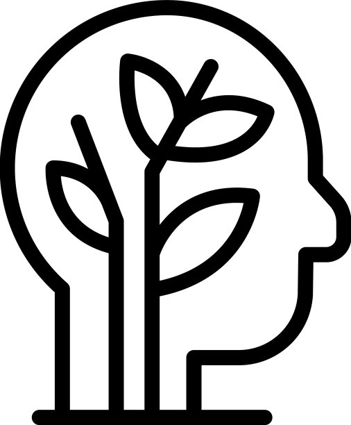 心灵图标勾勒女性健康图片下载