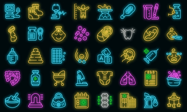 婴儿健康图标设置轮廓母乳图片下载