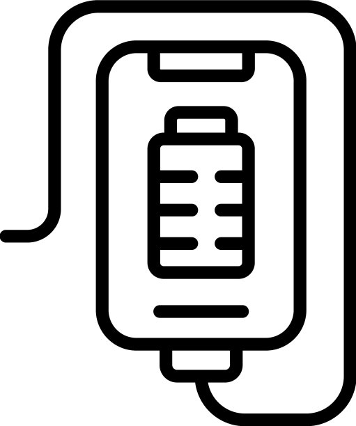 手机充电图标轮廓usb能源图片下载