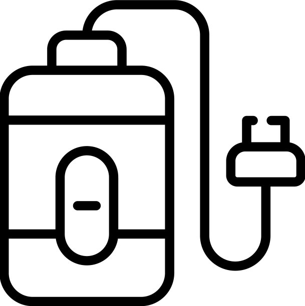 电源银行图标轮廓电池充电器图片下载