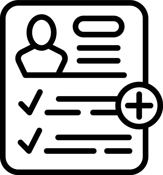 员工简历图标轮廓办公室培训图片下载