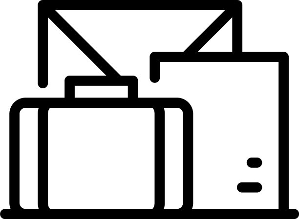 家旅行袋图标勾勒家人们图片下载