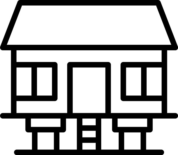 海滩别墅图标轮廓雪岛图片下载