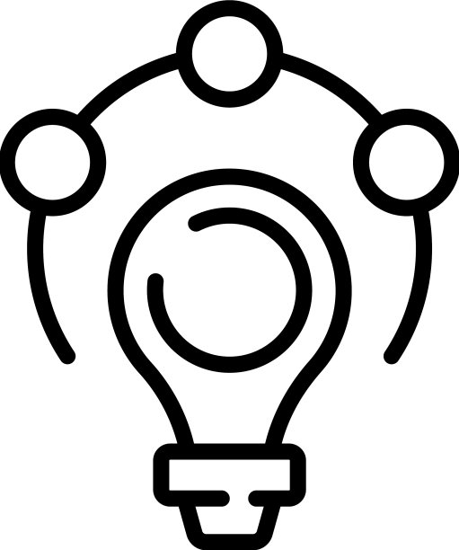 灯泡想法图标轮廓工作办公室图片下载