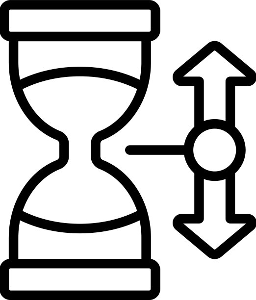沙漏时间图标轮廓关键图片下载